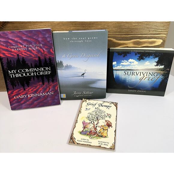 Grief Healing Book Bundle Set Faith Based Christian Encouragement Lot of 4 Loss - Picture 1 of 9